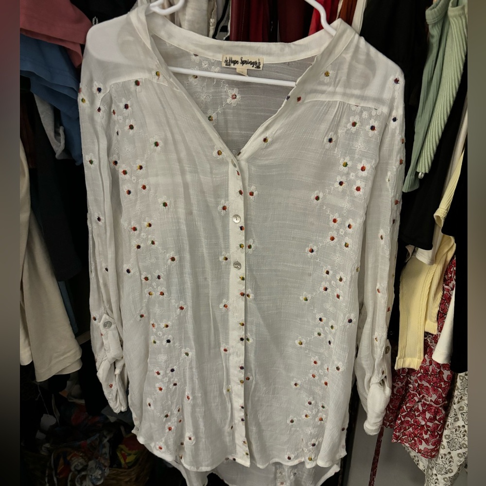 White Linen Blouse